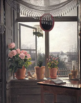 Martin Rorbye Prints: View from the Artist's Window, 1823-1827. Creator: Martinus Rorbye