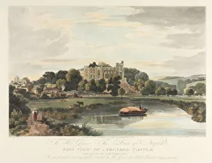 This View of Arundel Castle, 1819. Creator: John Baily (British); Wm Scott