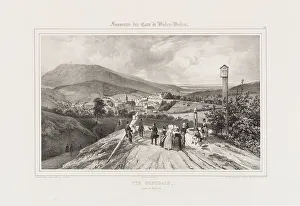 View of Baden-Baden, c. 1840. Creator: Jacottet, Jean (1806-1880)