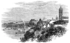 View of Bahia from the Public Gardens, 1864. Creator: Mason Jackson