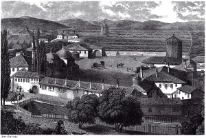 Bakhchisaray Gallery: View of Bakhchisaray, ca 1845. Artist: 19244, James (active Mid of 19th cen.)