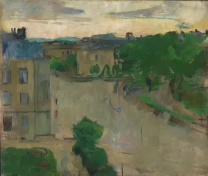 City Prospect Prints: View from my Balcony, Hansteensgate 2, 1915. Creator: Harriet Backer