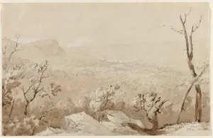 A View from Bald Mountain, Orange County, N. Y. 1843. Creator: Jasper F. Cropsey (American