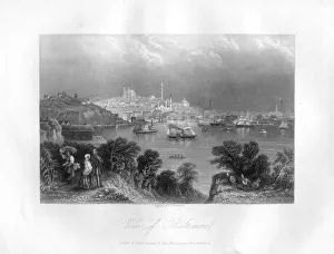 Baltimore Prints: View of Baltimore, Maryland, USA, 1855. Artist: DG Thompson