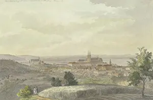 Klein Prints: View of Bamberg from the south, mid-19th century. Creator: Johann Adam Klein