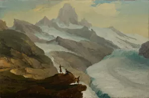 Albula Range Collection: View of the Banisegg over the Lower Grindelwald Glacier, 1778