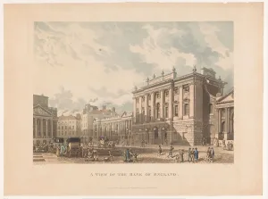 Th Shepherd Prints: View of the Bank of England, 1816. Creator: Daniel Havell