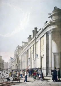 View of the Bank of England City of London, 1842 Artist
