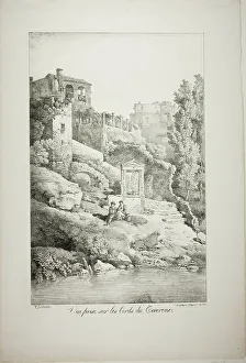 Aniene River Prints: View From the Banks of the Teverone, 1817. Creator: Claude Thiénon