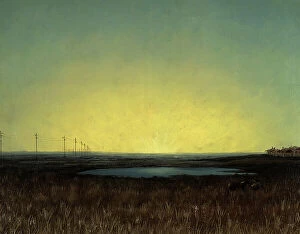 Sunrise Collection: View of the Barabinsk Steppe Near Kainsk City, 1880-1897. Creator: Pavel Mikhailovich Kosharov