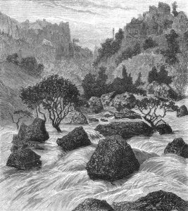 View on the Bashilo; A journey through Soudan and Western Abyssinia, with Reminiscences... 1875. Creator: Unknown