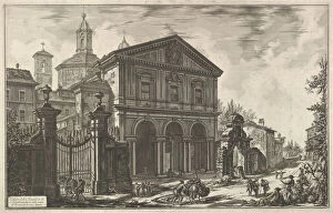 Basilica Collection: View of the Basilica of San Sebastiano fuori delle mura [St. Sebastian ouside the Wall