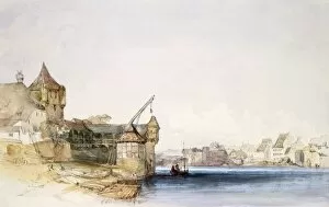 Basel Collection: View at Basle, 1842. Creator: John Harper (1809-42)