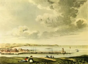 R M Lockley Prints: A View of the Bay and Pier of Douglas, Isle of Man, 19th century?, (1946). Creator: J