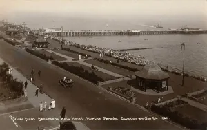 View from Beaumont Hall Hotel, Marine Parade, Clacton-on-Sea, c1925