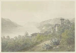 Karoly Lajos Libay Prints: View from the Bellagio park, on Lake Como, 1824-1888. Creator: Karoly Lajos Libay