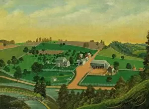 Estuary Collection: View of Benjamin Rebers Farm, 1872. Creator: Charles C. Hofmann