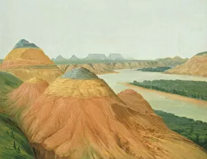 American West Gallery: View in the Big Bend of the Upper Missouri, 1832. Creator: George Catlin