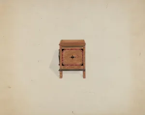 Martin Partyka Prints: Side View of Blanket Chest, c. 1936. Creator: Martin Partyka