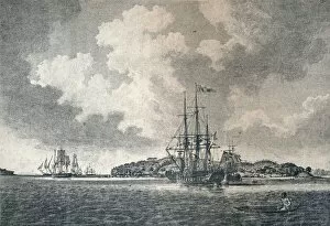 Basil Lubbock Gallery: A View of Botany Bay, 1789. Artist: Robert Clevely