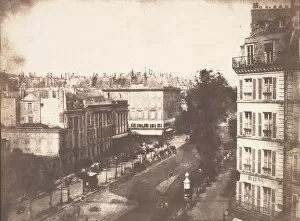 View of the Boulevards of Paris, 1843. Creator: William Henry Fox Talbot
