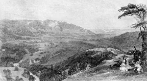 J H Kernot Prints: View from Box Hill, looking towards Norbury, Surrey, 19th century. Artist: J H Kernot