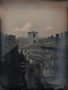 Southworth Albert Sands Prints: View Down Brattle Street from the Southworth & Hawes Studio at 5 1 / 2 Tremont Row