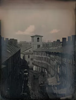 Funeral Procession Collection: View Down Brattle Street from the Southworth & Hawes Studio at 5 1 / 2 Tremont Row