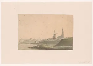 View of Breda from the river, 1700-before 1827. Creator: Anon