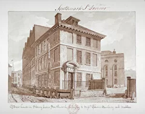 Brewery Gallery: View of a brew house on Stoney Lane, Bermondsey, Southwark, London, c1827. Artist