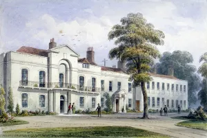 Th Shepherd Prints: View of Brompton Lodge, Kensington, London, 1857. Artist: Thomas Hosmer Shepherd