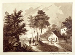 Hammersmith Prints: View of Brook Green, Hammersmith, London, c1820. Artist: EB
