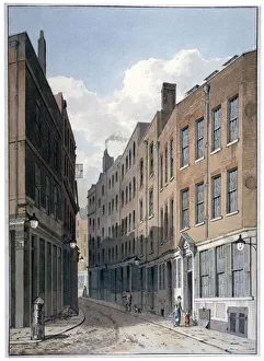 George Shepherd Prints: View of Bucklersbury, City of London, c1810