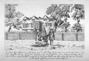 View of a building known as Barbers Barn, Mare Street, Hackney, London, c1854. Artist