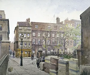 View of buildings in Great St Helens, City of London, 1888. Artist