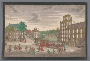 Probst Georg Balthasar Prints: View of the Buitenhof in The Hague, 1742-1801. Creator: Johann Friedrich Leizelt