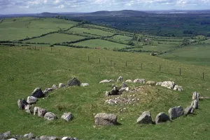 36th Century Bc Collection: View of Cairns in the Loughcrew hills, 36th century BC