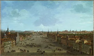 View of Calle de Alcalá in Madrid, c.1750-1752. Creator: Joli, Antonio (1700-1777)