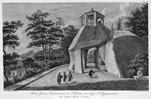Engraved Collection: View of the Camoes Grotto in Mr. Drummond's Garden, 1813. Creator: Ivan Vasil'evich Chesky