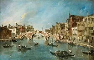 View on the Cannaregio Canal, Venice, c. 1775-1780. Creator: Francesco Guardi