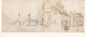 Drawbridge Prints: View of Cantecroy Castle (?), 1605-1673. Creator: Lucas van Uden