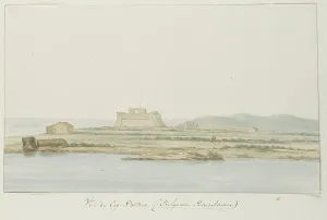 View of Capo Passero, 1778. Creator: Louis Ducros