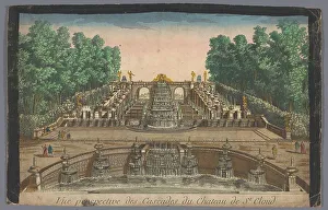 Prepared Paper Prints: View of the Cascades of the Garden of the Château de Saint-Cloud