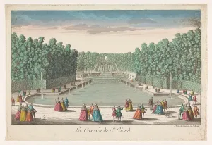Strolling Prints: View of the Cascades of the Garden of the Château de Saint-Cloud