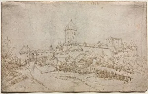 View of a Castle (recto), 1513. Creator: Wolfgang Huber (Austrian, 1490-1553)