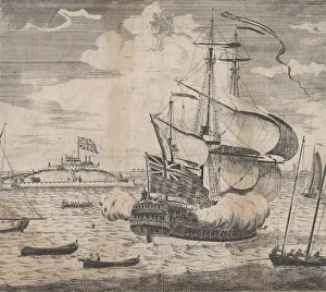 A View of Castle William by Boston in New England, early 18th century A View of Castle William by Boston in New England, early 18th century