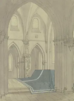 Bavaria Prints: View into the chancel of Heilsbronn Abbey Church