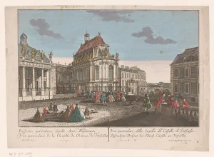 Palanquin Prints: View of the Chapel of Palace Versailles, 1755-1779. Creator: Johann Friedrich Leizelt