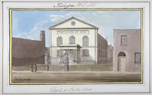 Yates Prints: View of the chapel in Penton Street, Southwark, London, 1825. Artist: G Yates