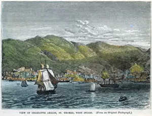 View of Charlotte Amalie, St Thomas, West Indies, c1880